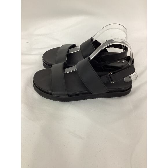 Nisolo 'Go-to' Flatform Black Leather Sandal 2.0 Size 8.5 - Picture 3 of 5